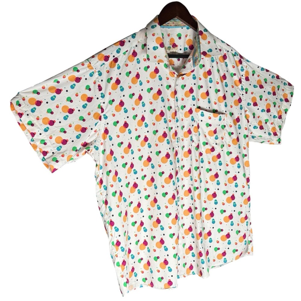 MARCELLO‎ XL Short Sleeved Button Down Shirt